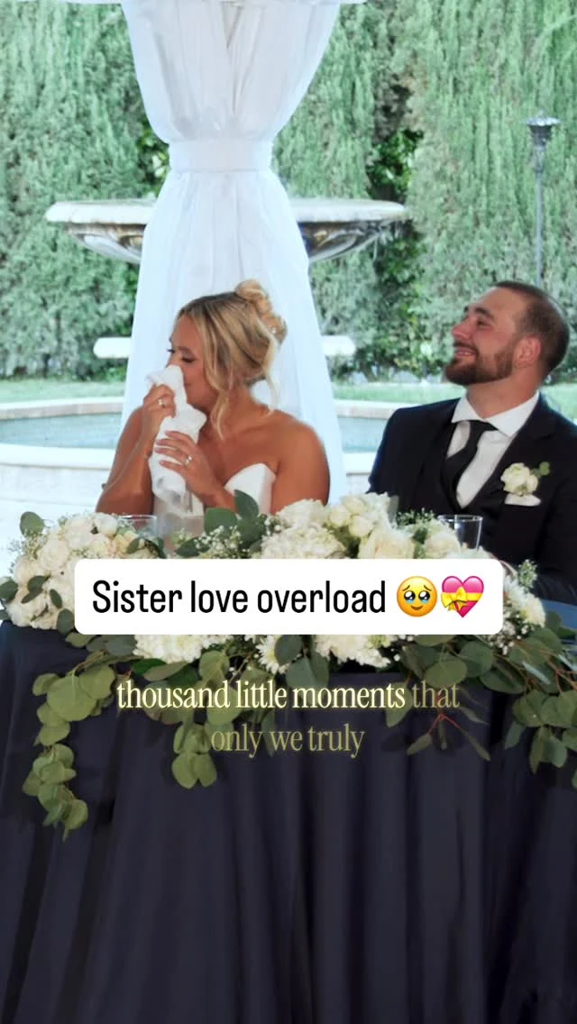 The sweetest speech by the bride’s sister 🩷

Video: @theuncommonweddings 
Photo: @mlucyphoto 
Venue: @grandislandmansion 
Floral: @accentsbysage 
DJ: @beatfleetdjs