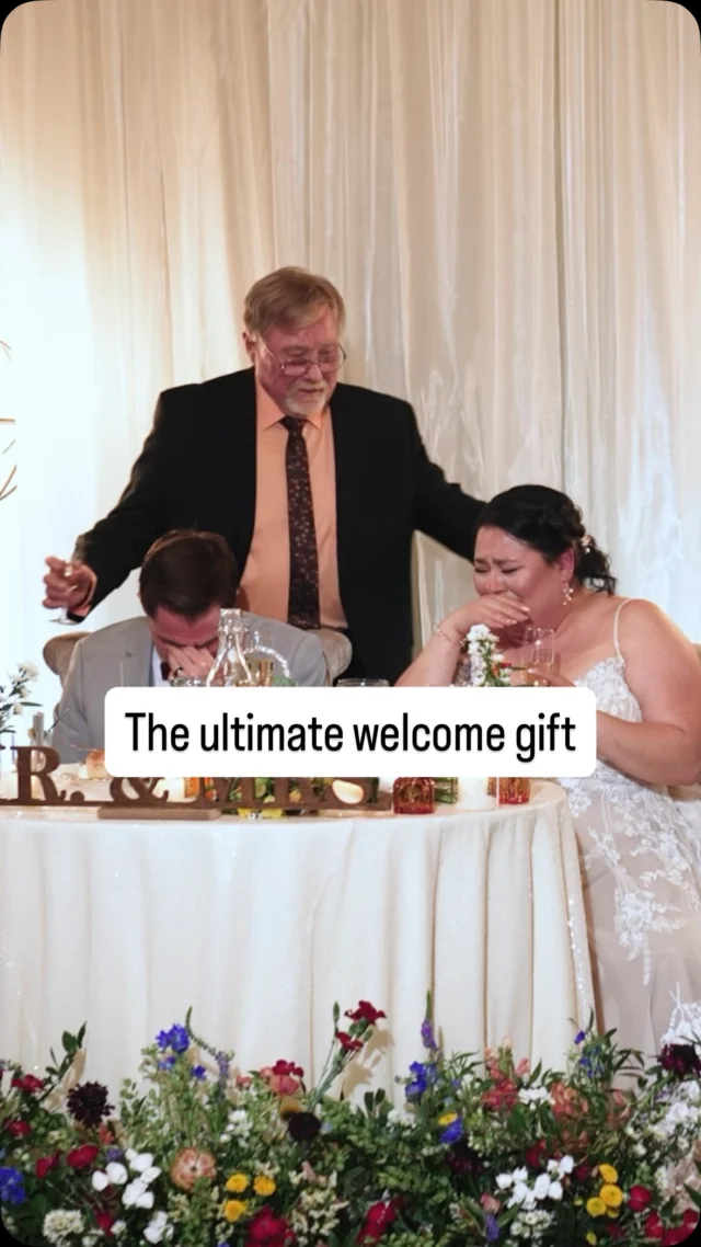 The ultimate welcome gift!! 🎁

The room truly lost it when the father of the groom welcomed her into the family with a selfless gesture that left everyone in tears. 

Drop a ✨ for this sweet family moment! 

✨Dream Team✨

Venue | @sunolscasabella 
Photo + Video | @theuncommonweddings 
DJ | @soundwavemobiledj 
Mariachi | @mariachibonitas

#sunolwedding #bayareawedding #californiawedding #weddingvideographer #weddingfilm