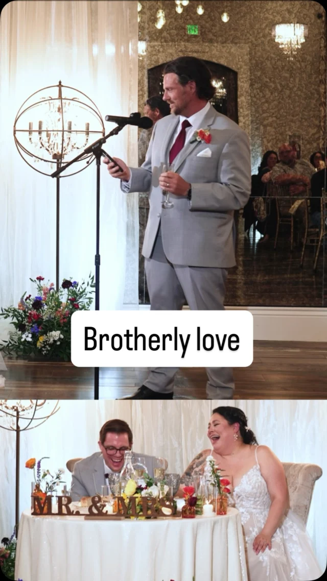 Brotherly love at its finest 🧑‍🧒

He shared how a heartfelt birthday text from his brother once moved him to tears, until a second message popped up: “Mom made me say that”. 

Decades later, he finally found a “sister” who actually texts back!

Tag the sibling who only texts you because “Mom made them!” 

👇 ✨Dream Team✨ 

Venue | @sunolscasabella 
Photo + Video | @theuncommonweddings 
DJ | @soundwavemobiledj 
Mariachi | @mariachibonitas 

#sunolwedding #bayareawedding #californiawedding #weddingvideographer #weddingfilm